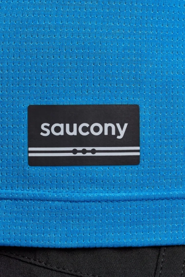 Футболка Saucony STOPWATCH SHORT SLEEVE SAM800377-CBH фото 2 — интернет-магазин Tapok