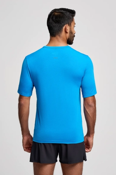Футболка Saucony STOPWATCH SHORT SLEEVE SAM800377-CBH фото 5 — интернет-магазин Tapok