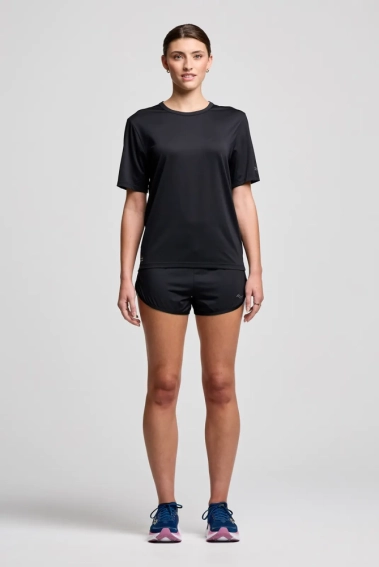 Футболка Saucony STOPWATCH SHORT SLEEVE SAW800484-BK фото 2 — интернет-магазин Tapok