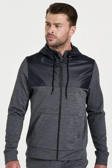 Худі Saucony SOLSTICE ZIP HOODY 800298-BKH фото 1 — інтернет-магазин Tapok