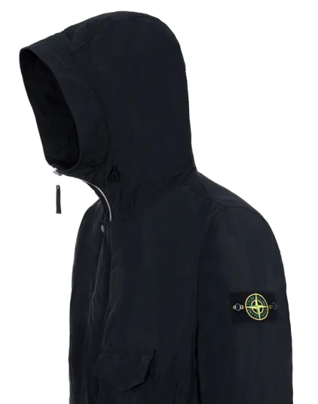 Парку Stone Island 70222 Micro Reps Black фото 3 — інтернет-магазин Tapok