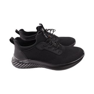 Кросівки чоловічі Brooman чорні текстиль 1001-24LK