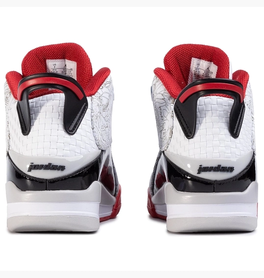 Кроссовки Air Jordan Dub Zero White/Varsity Red/Neutral Grey/Black 311046-116 фото 6 — интернет-магазин Tapok
