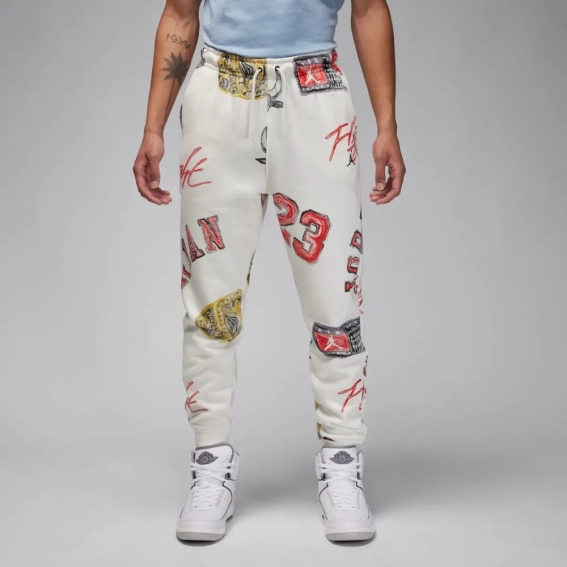 Брюки чоловічі Jordan M Ess Aop Flc Pant (FN4547-133) фото 1 — інтернет-магазин Tapok