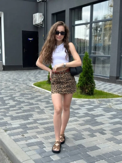 Босоножки женские замшевые леопардовые фото 6 — интернет-магазин Tapok