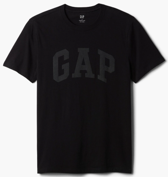 Футболка Gap Everyday Soft Crewneck T-Shirt Black 855769091 фото 1 — интернет-магазин Tapok