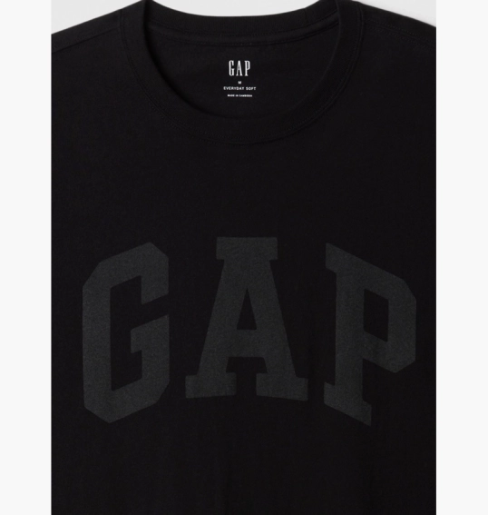 Футболка Gap Everyday Soft Crewneck T-Shirt Black 855769091 фото 8 — интернет-магазин Tapok