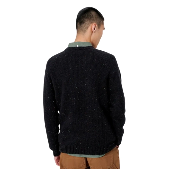 Кофта Carhartt WIP Anglistic Sweater I010977 SPECKLED BLACK I010977 SPECKLED BLACK фото 2 — интернет-магазин Tapok