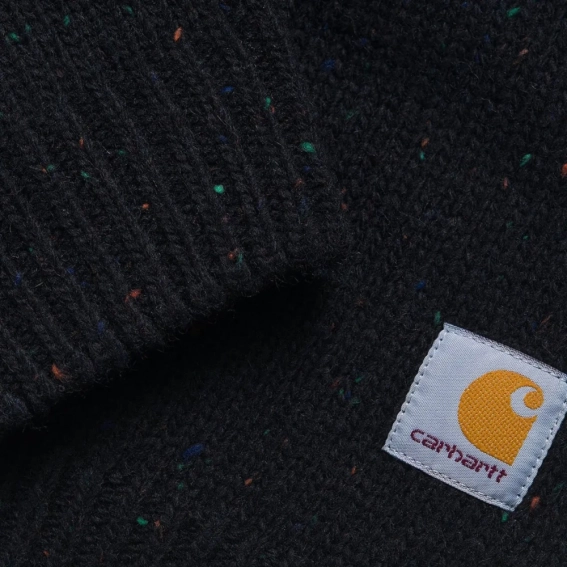 Кофта Carhartt WIP Anglistic Sweater I010977 SPECKLED BLACK I010977 SPECKLED BLACK фото 3 — интернет-магазин Tapok