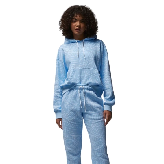Кофта женские Jordan Fleece Pullover &#39;Ice Blue&#39; (DV1417-411) DV1417-411 фото 4 — интернет-магазин Tapok