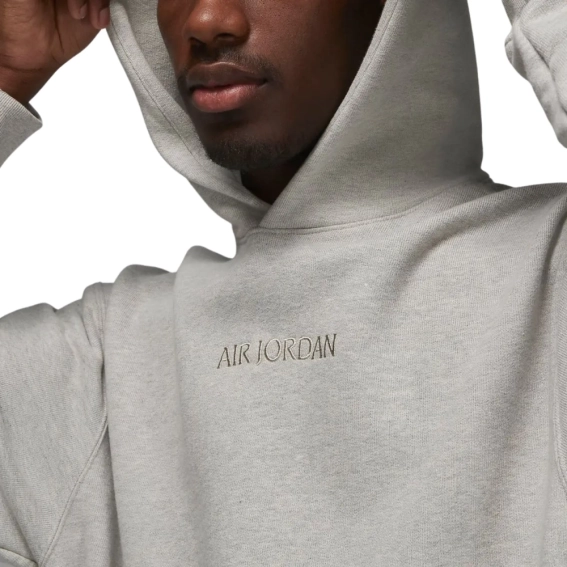 Толстовка Air Jordan Wordmark Fleece Hoodie Grey FJ1966-050 фото 2 — интернет-магазин Tapok