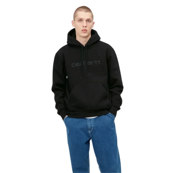 Толстовка Carhartt Hooded Sweat I030547 Black/Black фото 1 — интернет-магазин Tapok