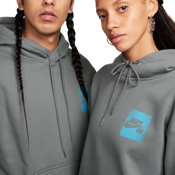 Толстовка Nike U NK SB FLC PO HD STENCIL FQ2194-084 фото 3 — интернет-магазин Tapok