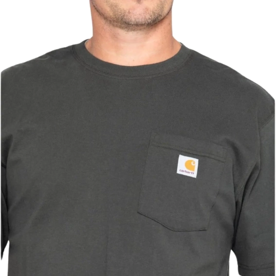 Футболка мужская Carhartt Loose Fit Heavyweight Short-Sleeve Pocket T-Shirt K87-306 K87-306 фото 3 — интернет-магазин Tapok