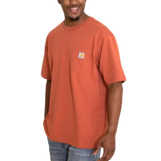Футболка мужская Carhartt Loose Fit Heavyweight Short-Sleeve Pocket T-Shirt K87-Q53 K87-Q53 фото 1 — интернет-магазин Tapok