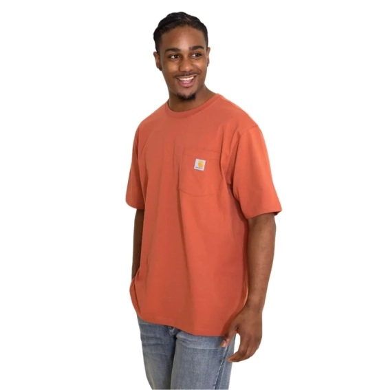 Футболка мужская Carhartt Loose Fit Heavyweight Short-Sleeve Pocket T-Shirt K87-Q53 K87-Q53 фото 4 — интернет-магазин Tapok