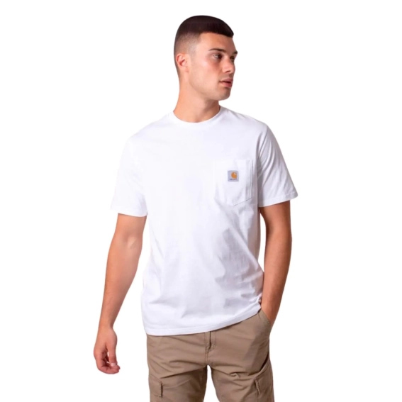 Футболка мужская Carhartt Loose Fit Heavyweight Short-Sleeve Pocket T-Shirt K87-WHT K87-WHT фото 4 — интернет-магазин Tapok