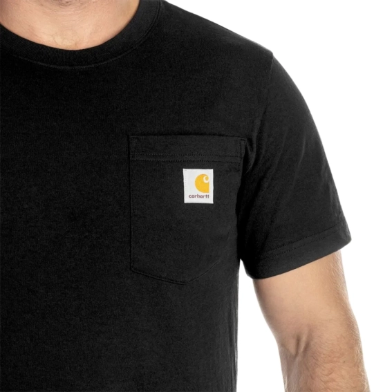 Мужская футболка Carhartt Mens Workwear Pocket Work T-Shirt - Desert - K87-BLK K87-BLK фото 3 — интернет-магазин Tapok