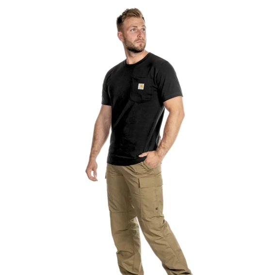 Мужская футболка Carhartt Mens Workwear Pocket Work T-Shirt - Desert - K87-BLK K87-BLK фото 4 — интернет-магазин Tapok