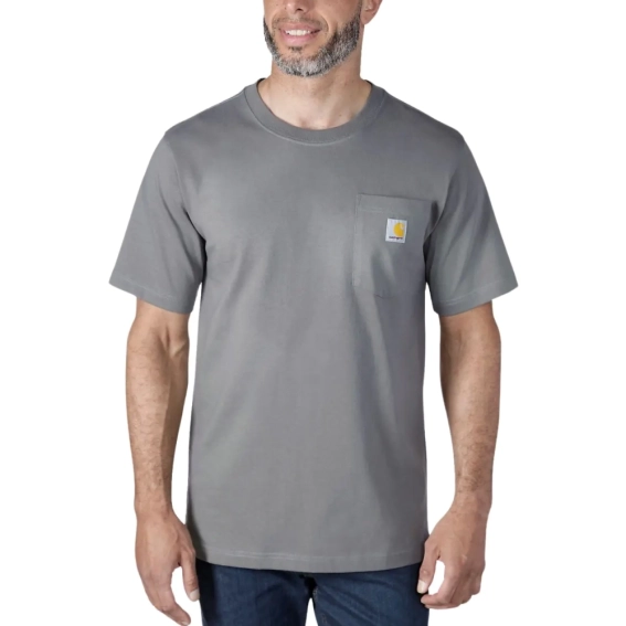 Мужская футболка Carhartt Mens Workwear Pocket Work T-Shirt - Desert - K87-DOV K87-DOV фото 1 — интернет-магазин Tapok