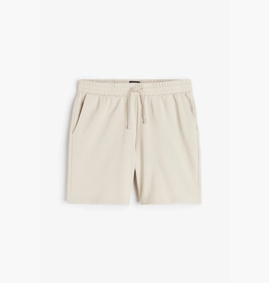 Шорти чоловічі H&M Regular Fit Sweatshorts Beige 1224295003 фото 6 — інтернет-магазин Tapok