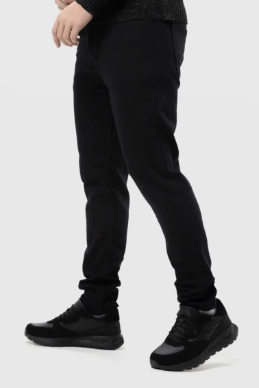 Джинсы Slim Fit мужские Demos 6291 Черный фото 2 — интернет-магазин Tapok