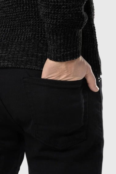 Джинсы Slim Fit мужские Demos 6291 Черный фото 4 — интернет-магазин Tapok