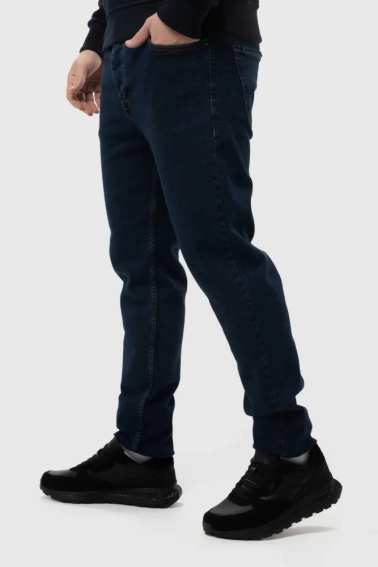 Джинсы Slim Fit мужские Demos 6292 Темно-синий фото 2 — интернет-магазин Tapok