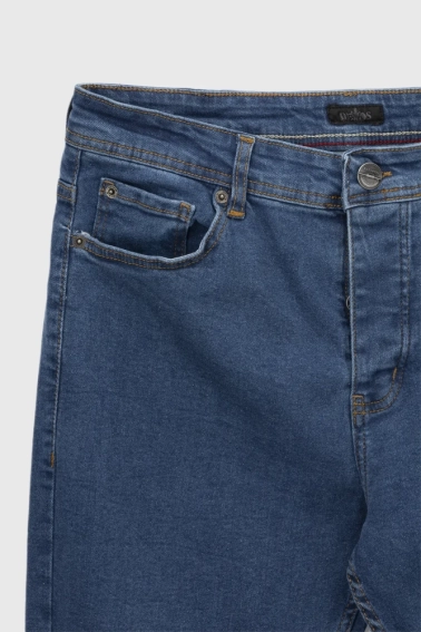 Джинсы Slim Fit мужские Demos 6292-1 Синий фото 8 — интернет-магазин Tapok