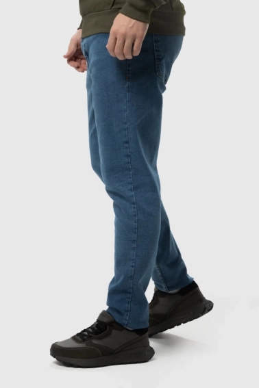Джинсы Slim Fit мужские Demos 6293 Синий фото 2 — интернет-магазин Tapok