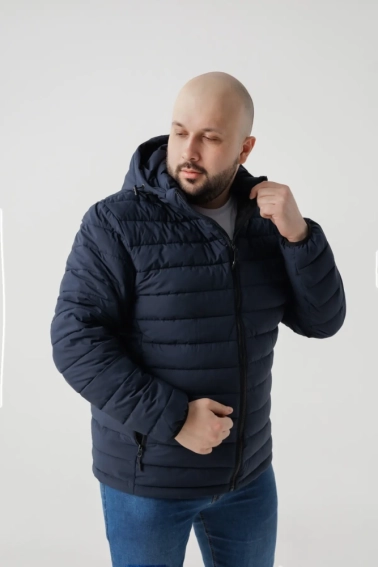 Куртка мужская Brands 8013 Темно-синий фото 1 — интернет-магазин Tapok