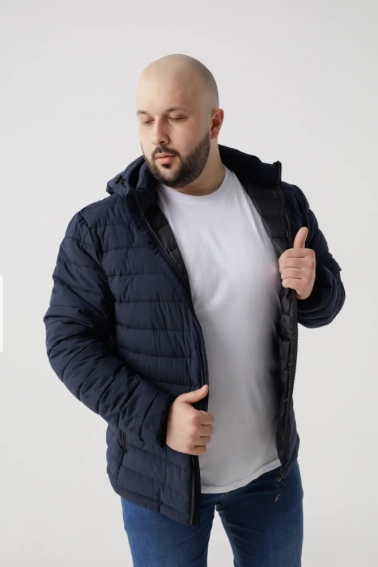 Куртка мужская Brands 8013 Темно-синий фото 2 — интернет-магазин Tapok