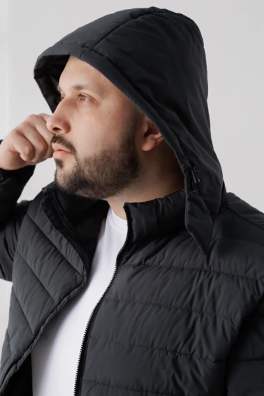 Куртка мужская Brands 8013 Темно-серый фото 4 — интернет-магазин Tapok