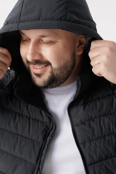 Куртка мужская Brands 8013 Темно-серый фото 5 — интернет-магазин Tapok