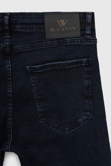 Джинсы Slim Fit мужские Blackwan BW-232 Темно-синий фото 4 — интернет-магазин Tapok