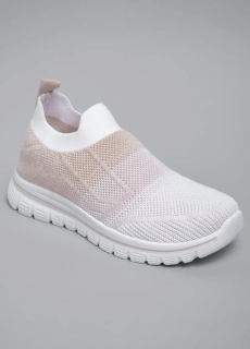 Слипоны женские 342835 Fashion Бежевый