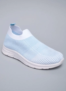 Слипоны женские 342832 Fashion Голубой