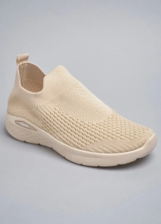 Слипоны женские 343213 Fashion Бежевый