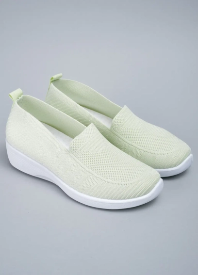 Слипоны женские 343463 Fashion Зеленый фото 4 — интернет-магазин Tapok