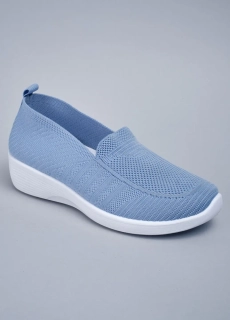 Слипоны женские 343405 Fashion Голубой