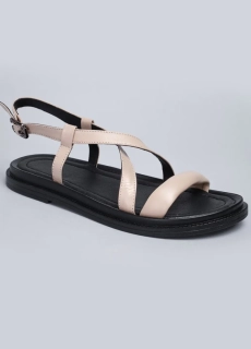 Босоніжки жіночі шкіряні 343632 Fashion Бежевий