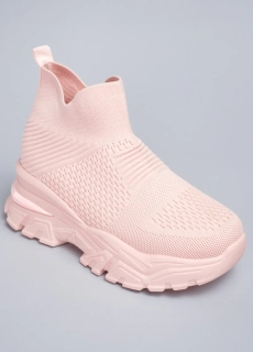 Слипоны высокие женские 343590 Fashion Розовый