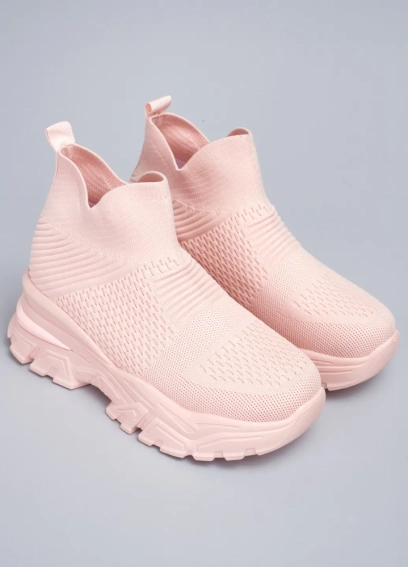 Слипоны высокие женские 343590 Fashion Розовый фото 4 — интернет-магазин Tapok