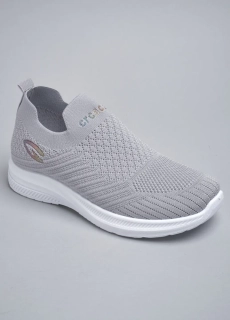 Слипоны женские 343372 Fashion Серый