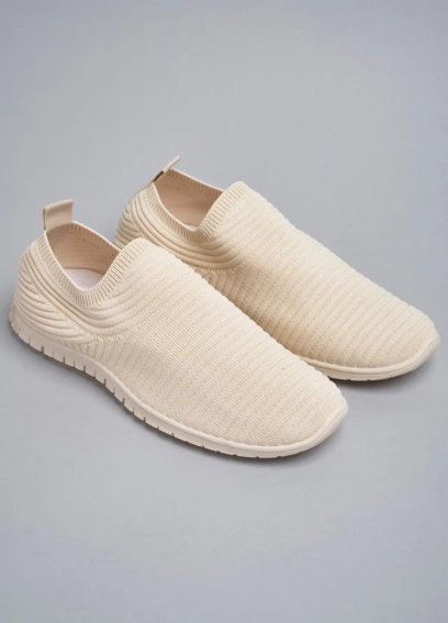 Слипоны женские 343215 Fashion Бежевый фото 4 — интернет-магазин Tapok