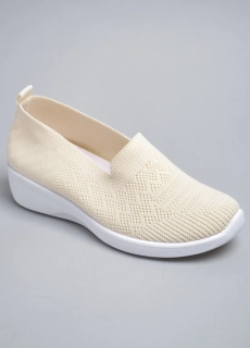 Слипоны женские 343392 Fashion Бежевый