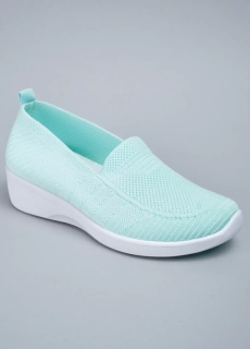 Слипоны женские 343536 Fashion Зеленый