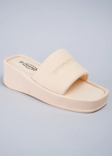 Шлепанцы женские 343458  Fashion Бежевый