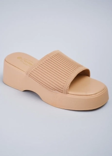 Шлепанцы женские 343478  Fashion Бежевый
