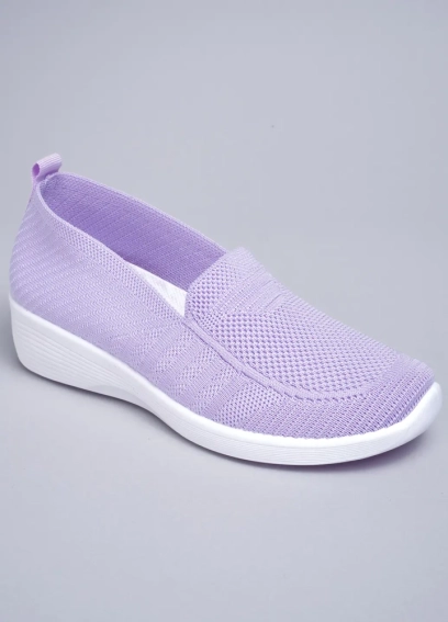 Слипоны женские 343565 Fashion Фиолетовый фото 1 — интернет-магазин Tapok